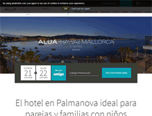 Tablet Screenshot of hotelhawaiimallorca.com